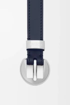 Pebble-bälte i slätt kalvskinn