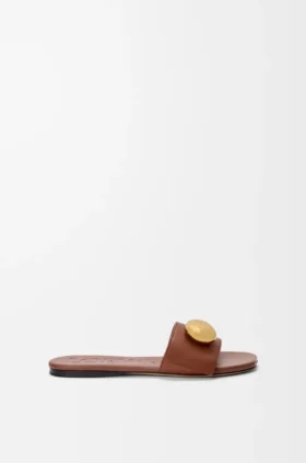 Pebble-sandaler i mjukt kalvskinn