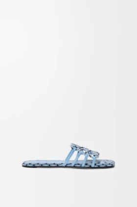 Petal Anagram-sandaler i broderad canvas