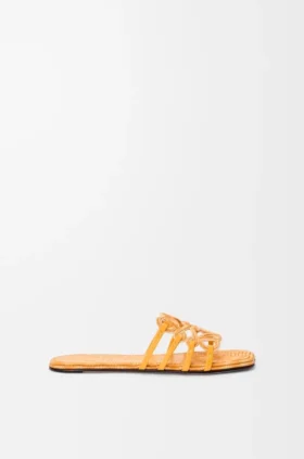 Petal Anagram-sandaler i broderad canvas