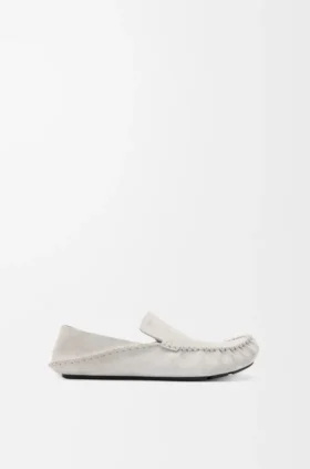 Rambla Driving Loafer i kalvskinn i mocka