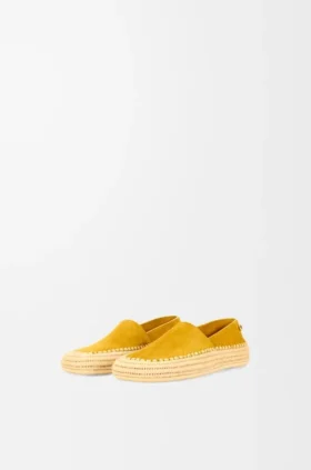 Rio-toffel i mocka och raffia