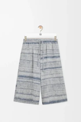 Shorts i denim med dragsko