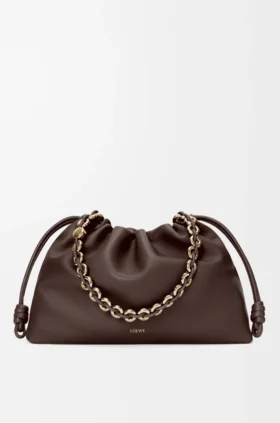 Stor Flamenco Purse i mjukt nappa-lammskinn