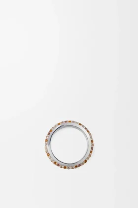 Tunn pavéring i sterlingsilver och kristaller