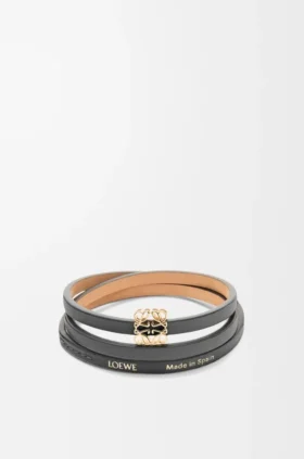 Twist-armband i kalvskinn