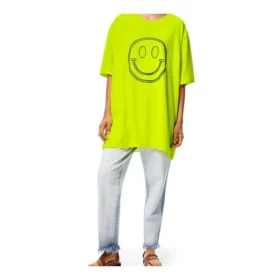 Unisex med smiley-tryck, gul S616341X65-8147