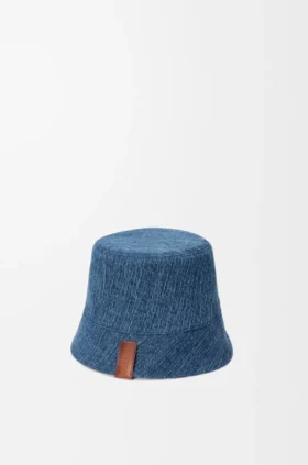 Vändbar buckethat i denim