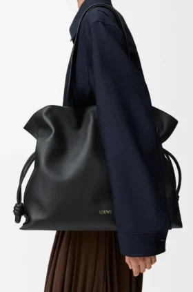 XL Flamenco-clutch i nappa-kalvskinn