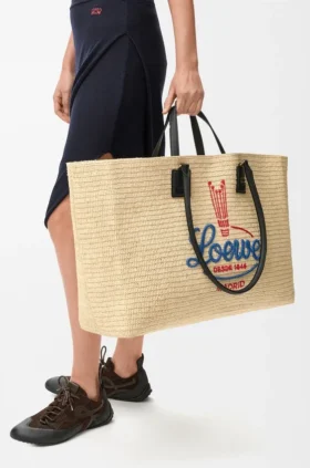 XL Verano-toteväskor i raffia